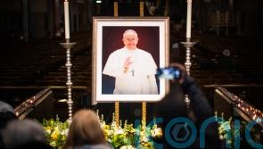 Mourners file through St Peter’s Basilica overnight as lying-in-state set to end