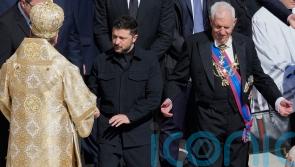 Zelensky appears to receive applause as leaders gather for Pope’s funeral