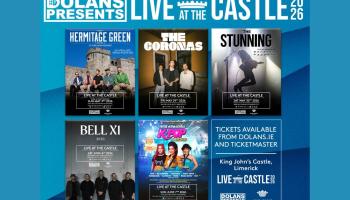 Dolan’s announces massive 2026 “Live at the Castle” line-up at King John’s Castle