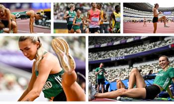 PICTURES: Sharlene Mawdsley's hilarious use of sliotar at World Athletics Championships