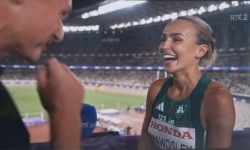 WATCH: Sharlene Mawdsley reacts to qualifying for 400m semi-final at World Athletics Championships 