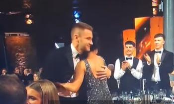WATCH: Touching moment between John McGrath and fiancée after Hurler of the Year win