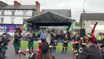 Templemore Pipe Band on St Patrick's Day