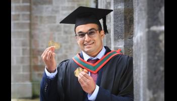 Tipperary native honoured with five gold medals at University of Galway graduation ceremony
