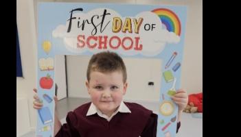 Special first day at school for Tipperary boy Michael Barrett and his family