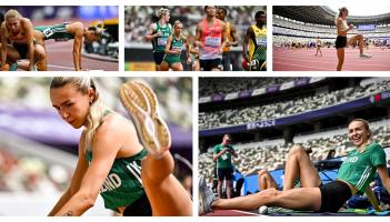 PICTURES: Sharlene Mawdsley's hilarious use of sliotar at World Athletics Championships