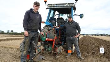 PICTURE: Two young Tipperary ploughmen competing at the National Ploughing Championships