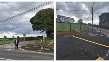 Tipperary road safety works completed, junction set for Improved driver visibility