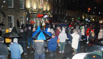 PICTURES: Roscrea Garda Station protest blocks town centre