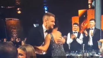 WATCH: Touching moment between John McGrath and fiancée after Hurler of the Year win