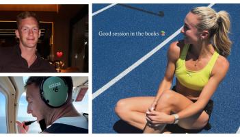 PICTURES: Lovebirds Sharlene Mawdsley and Michael Breen take to the skies in South Africa