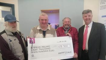 Tipperary man raises almost €9,000 for Vision Ireland as part of ongoing effort