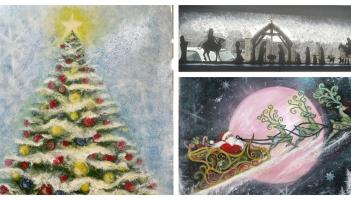 PICTURES: Talented Tipperary artist decorates local building with festive paintings
