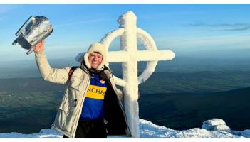 Liam McCarthy Cup reaches new heights on summit of Galteemore in Tipperary