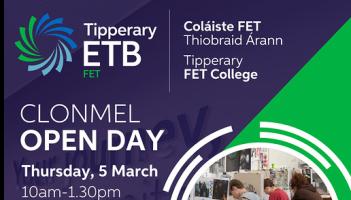 Discover new opportunities in Life at the Tipperary Further Education and Training open day