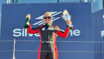 Nicole took five wins in three different countries in 2025, including this win on the Silverstone Grand Prix Circuit in April.