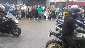 Motorcycle racing club wins Carrick-on-Suir St Patrick's Day Parade Best Entry prize 