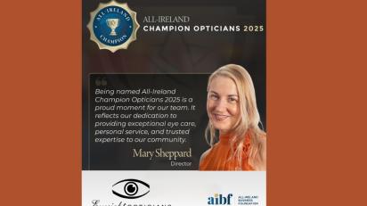 Eyesight Opticians in Tipperary named All Ireland Champion Opticians 2025
