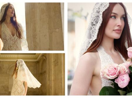 PICTURES: Tipperary born influencer Roz Purcell reveals her elegant vintage wedding dress