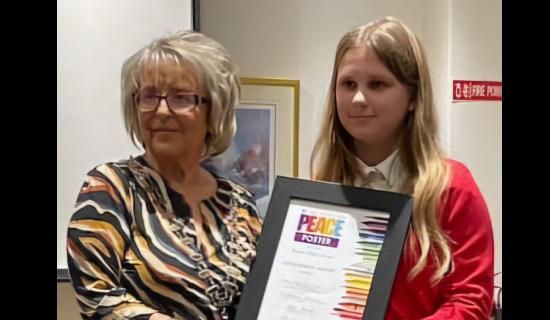 Sixth Class pupil Liliana wins Peace Poster competition in Tipperary