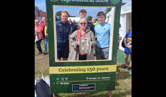 PICTURE: Tipperary hurling heroes take Liam MacCarthy Cup to agriculture show