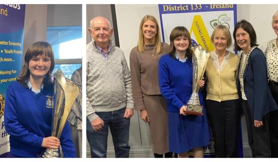 Tipperary student wins Lions Club of Ireland Young Ambassador of the 21st Century