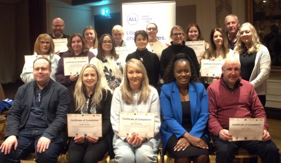 Staff working with Tipperary people battling addiction become Literacy Champions