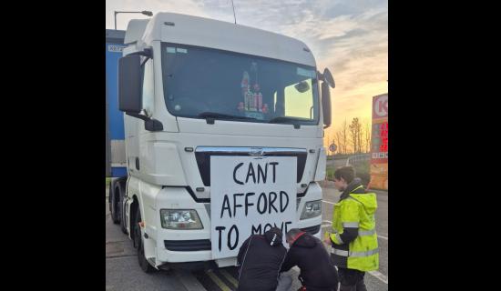 Tipperary haulier faces &euro;2,500 extra diesel costs a week, councillor told at fuel protest