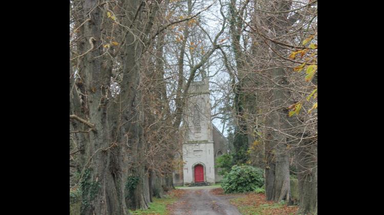 Church in scenic village in Tipperary preparing for special event