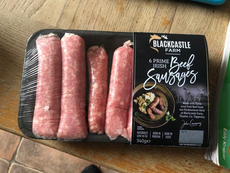 Blackcastle Farms 1 fat beef sausages are in Aldi from today don't miss them as they are fab