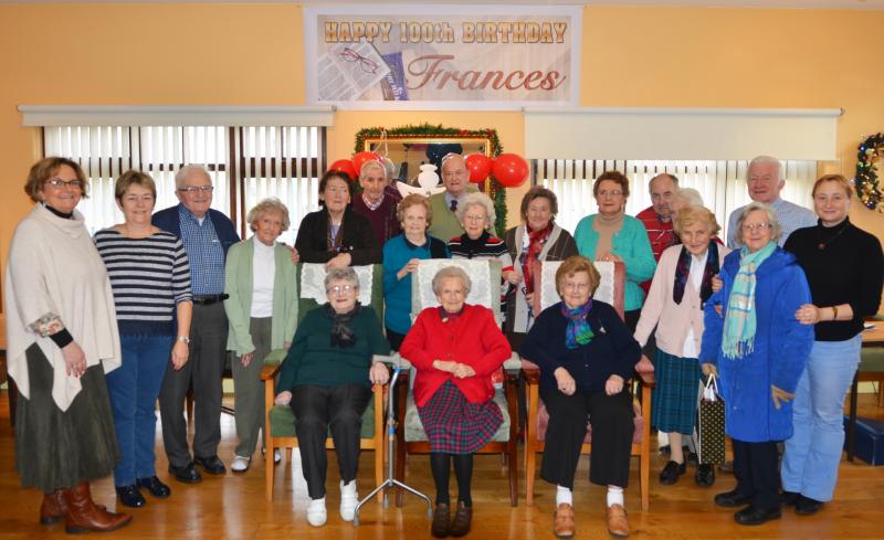 Frances O'Dwyer celebrates her 100th birthday in style at Clonmel Day Care Centre 