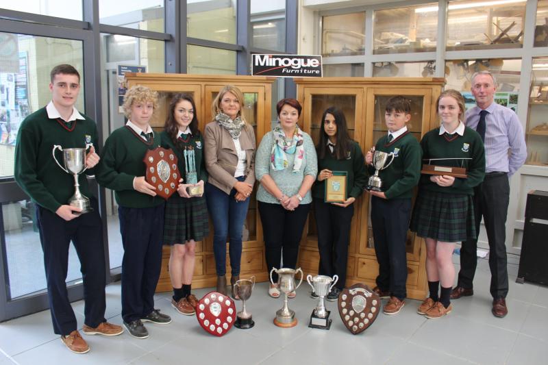 Ambitious Cashel Community School proudly display trophy haul