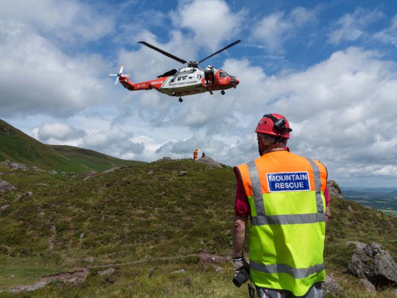 Two search and rescue teams and volunteers commenced the search at 6 a.m. this morning