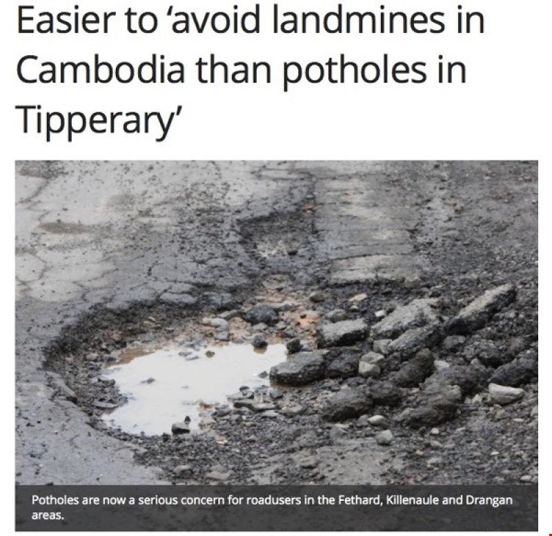 What's the worst pothole in County Tipperary? 