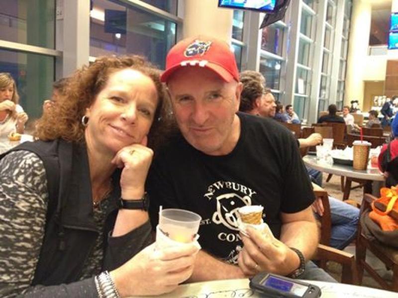 Sean and Pam Ryan at a rodeo in Houston in happier times