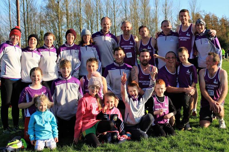 A happy bunch of Mooreabbey Milers at the cross country in Thurles last Sunday