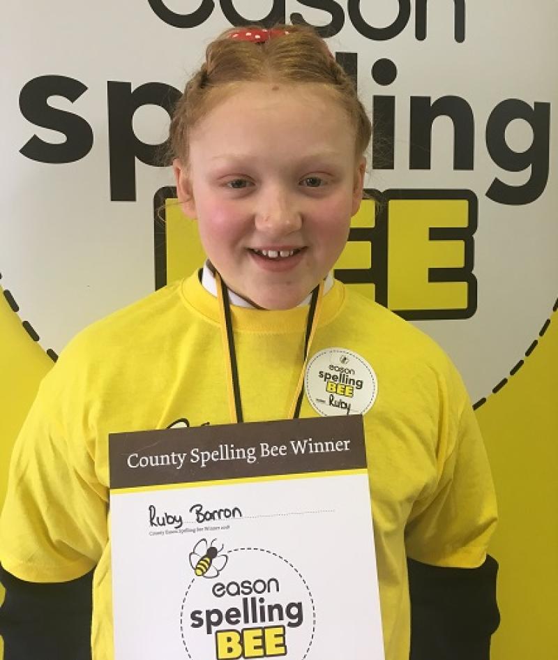 Ruby Barron is Tipperary champion speller