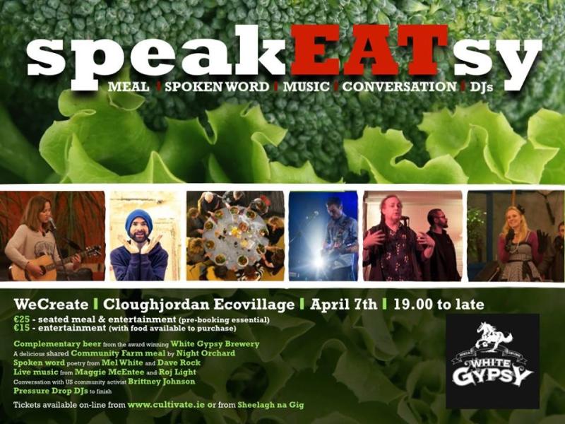 Cloughjordan SpeakEatsy show returns with fantastic line up of events this April
