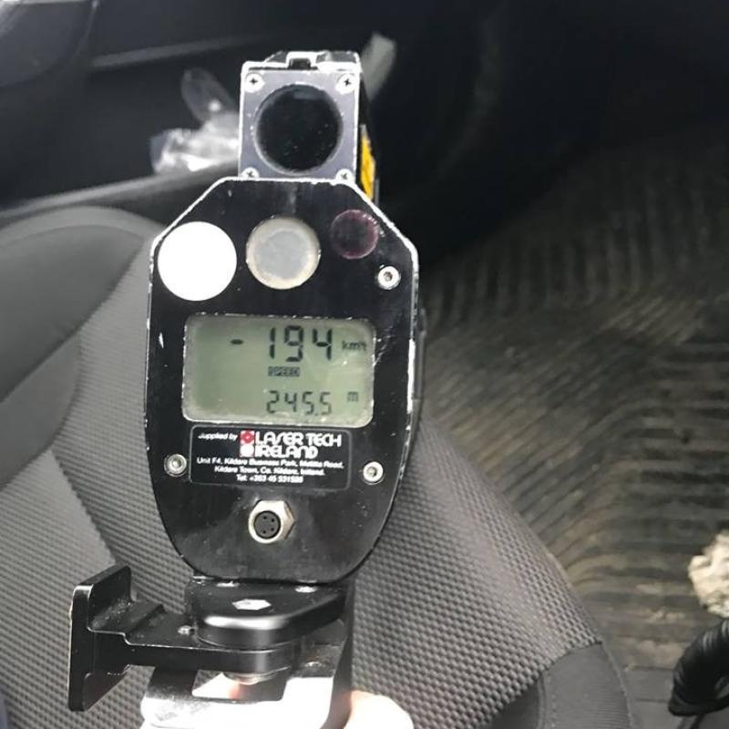 Tipperary gardai arrest motorist  caught speeding at 194km/h