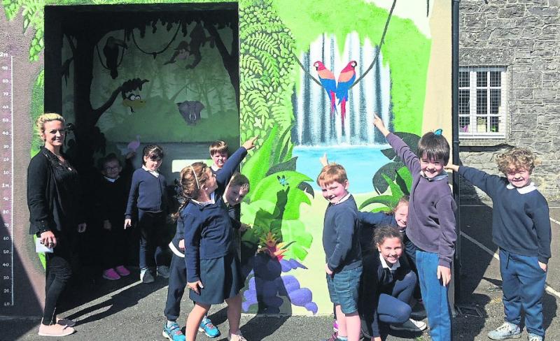 Georgina designs magnificent mural in Templemore