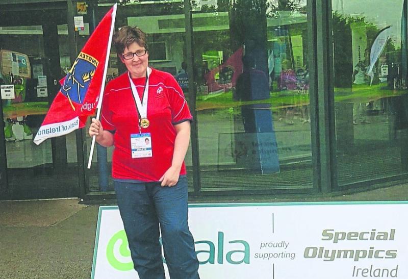 Olivia flies the flag for Sologhead at Special Olympics