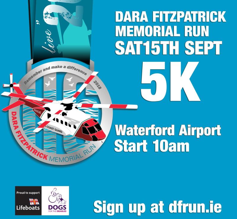 Tipperary athletes urged to take part in the Dara Fitzpatrick Memorial Run to honour the Rescue 116 Crew