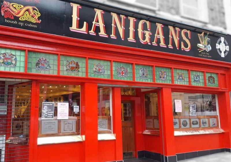 Lanigan’s Irish Bar at the Central Station Hotel in Liverpool