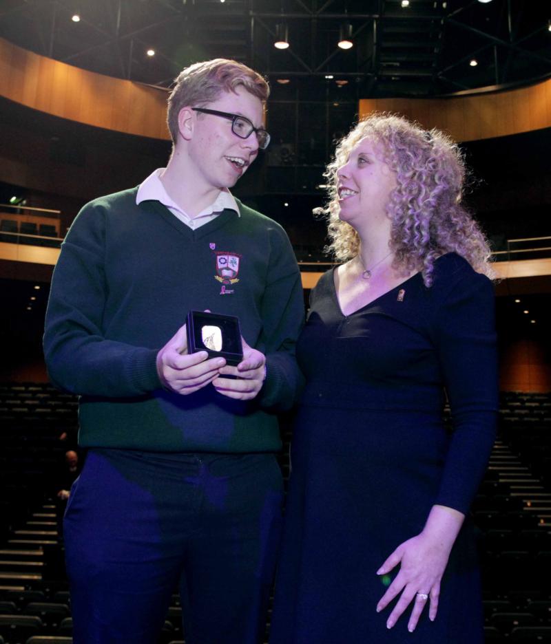 Young Tipperary native Lorcan Tuohy follows in his mother's footsteps as he receives Gaisce Award