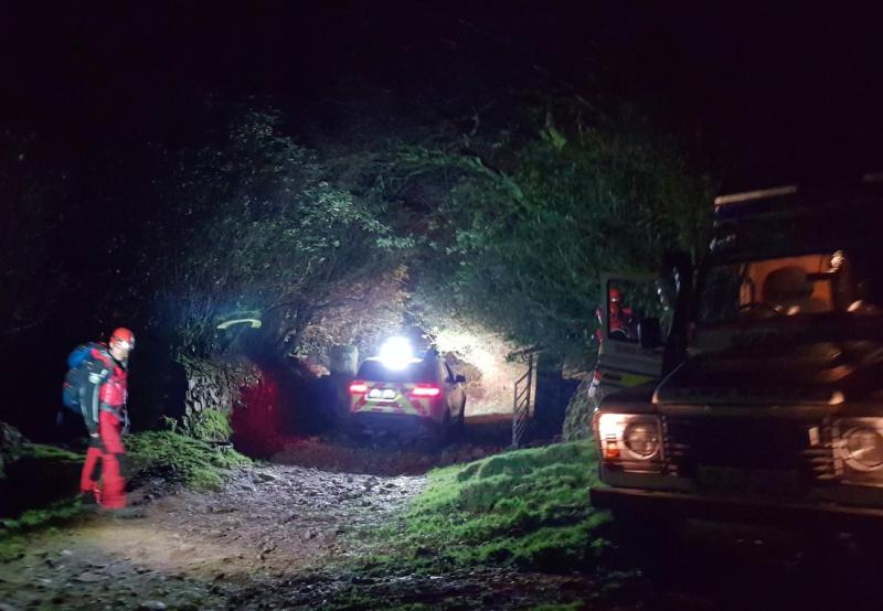SEMRA rescue in the Galtee mountains, Tipperary, on New Year's Day 