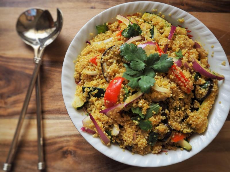 Gingergirl: My favourite way to eat quinoa is with lots of roast vegetable