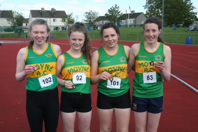 Moyne AC win 19 individual and 2 sets of relay medals at County Juvenile Track & Field Championships in Templemore