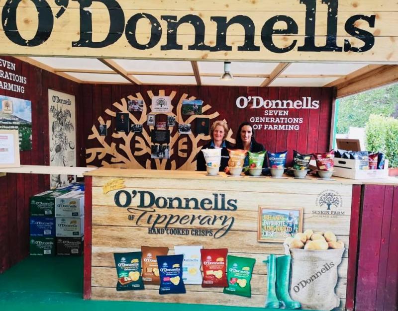 O'Donnells of Tipperary hand cooked crisps return to the Love Irish Food marquee at Bloom