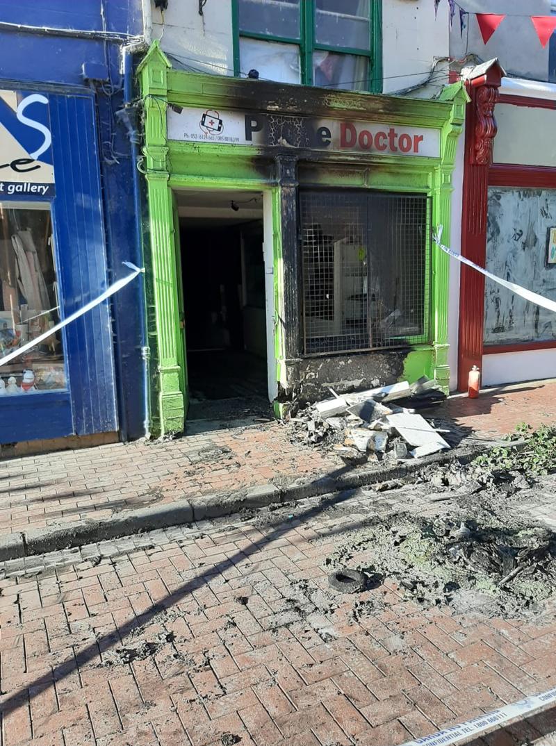 Clonmel business premises damaged after wheelie bin was set on fire