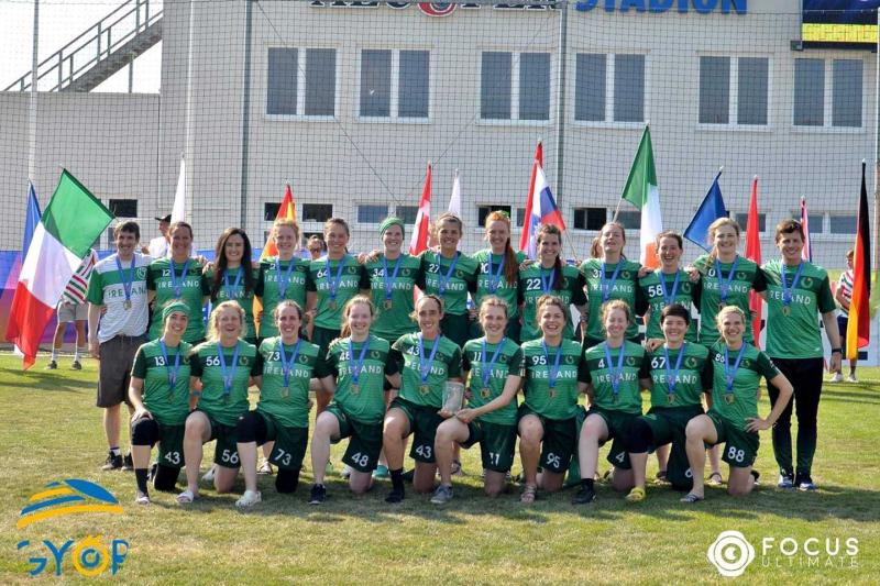 Tipperary's Cliona helps the Irish women's team win Gold at 2019 European Ultimate Frisbee Championships